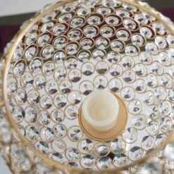 30" Tall Crystal Beaded Goblet Ball Candle Holder Centerpiece -Optimal Home Decoration 30 tall crystal beaded goblet ball candle holder centerpiece 28934796443711