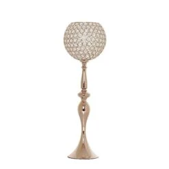 30" Tall Crystal Beaded Goblet Ball Candle Holder Centerpiece -Optimal Home Decoration 30 tall crystal beaded goblet ball candle holder centerpiece chdlr 051 gold 28933308973119