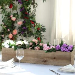 30" X 6" Wood Rectangular Box Planter Holders Centerpieces 28 30" X 6" Wood Rectangular Box Planter Holders Centerpieces -Optimal Home Decoration 30 x 6 wood rectangular box planter holders centerpieces 28968491221055