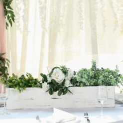 30" X 6" Wood Rectangular Box Planter Holders Centerpieces 35 30" X 6" Wood Rectangular Box Planter Holders Centerpieces -Optimal Home Decoration 30 x 6 wood rectangular box planter holders centerpieces 28968491483199