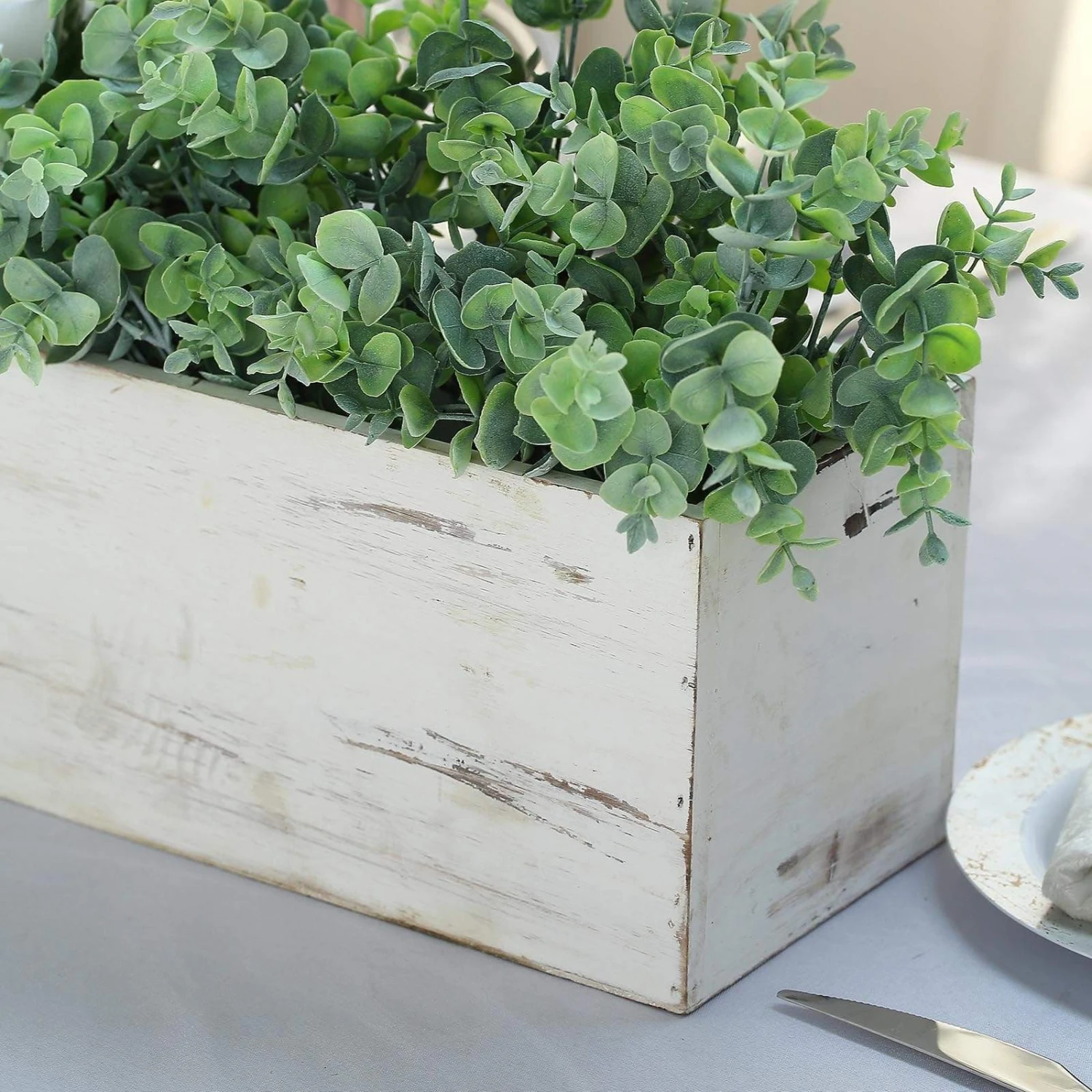 30" X 6" Wood Rectangular Box Planter Holders Centerpieces 19 30" X 6" Wood Rectangular Box Planter Holders Centerpieces - Image 17