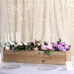 30" X 6" Wood Rectangular Box Planter Holders Centerpieces 24 30" X 6" Wood Rectangular Box Planter Holders Centerpieces -Optimal Home Decoration 30 x 6 wood rectangular box planter holders centerpieces 28970615767103