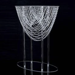32" Acrylic Crystal Chandelier Flower Display Stand Wedding Centerpiece - Clear -Optimal Home Decoration 32 acrylic crystal chandelier flower display stand wedding centerpiece clear chdlr 065 32 clr 30770124521535