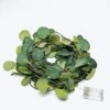 32 Ft LED Eucalyptus Leaves Garland Battery Operated Fairy Lights - Green