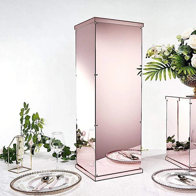 32" Tall Acrylic Display Box Centerpiece Pedestal Riser Column 11 32" Tall Acrylic Display Box Centerpiece Pedestal Riser Column - Image 9