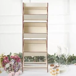33" Stand 3 Tier Laser Cut Wood Cupcake Dessert Display Rack - Natural 17 33" Stand 3 Tier Laser Cut Wood Cupcake Dessert Display Rack - Natural -Optimal Home Decoration 33 stand 3 tier laser cut wood cupcake dessert display rack natural cake wod014 l nat 30788523819071