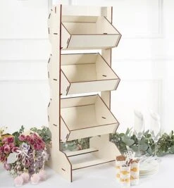 33" Stand 3 Tier Laser Cut Wood Cupcake Dessert Display Rack - Natural 19 33" Stand 3 Tier Laser Cut Wood Cupcake Dessert Display Rack - Natural -Optimal Home Decoration 33 stand 3 tier laser cut wood cupcake dessert display rack natural cake wod014 l nat 30788523917375