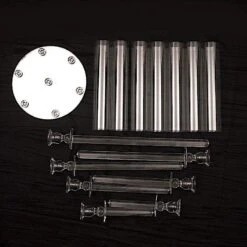 33" Tall 7 Arm Crystal Glass Candelabra Votive Candle Holder - Clear -Optimal Home Decoration 33 tall 7 arm crystal glass candelabra votive candle holder clear chdlr cand 030r 7 clr 28362240163903