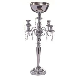 33" Tall Metal Candelabra Candle Holder Centerpiece