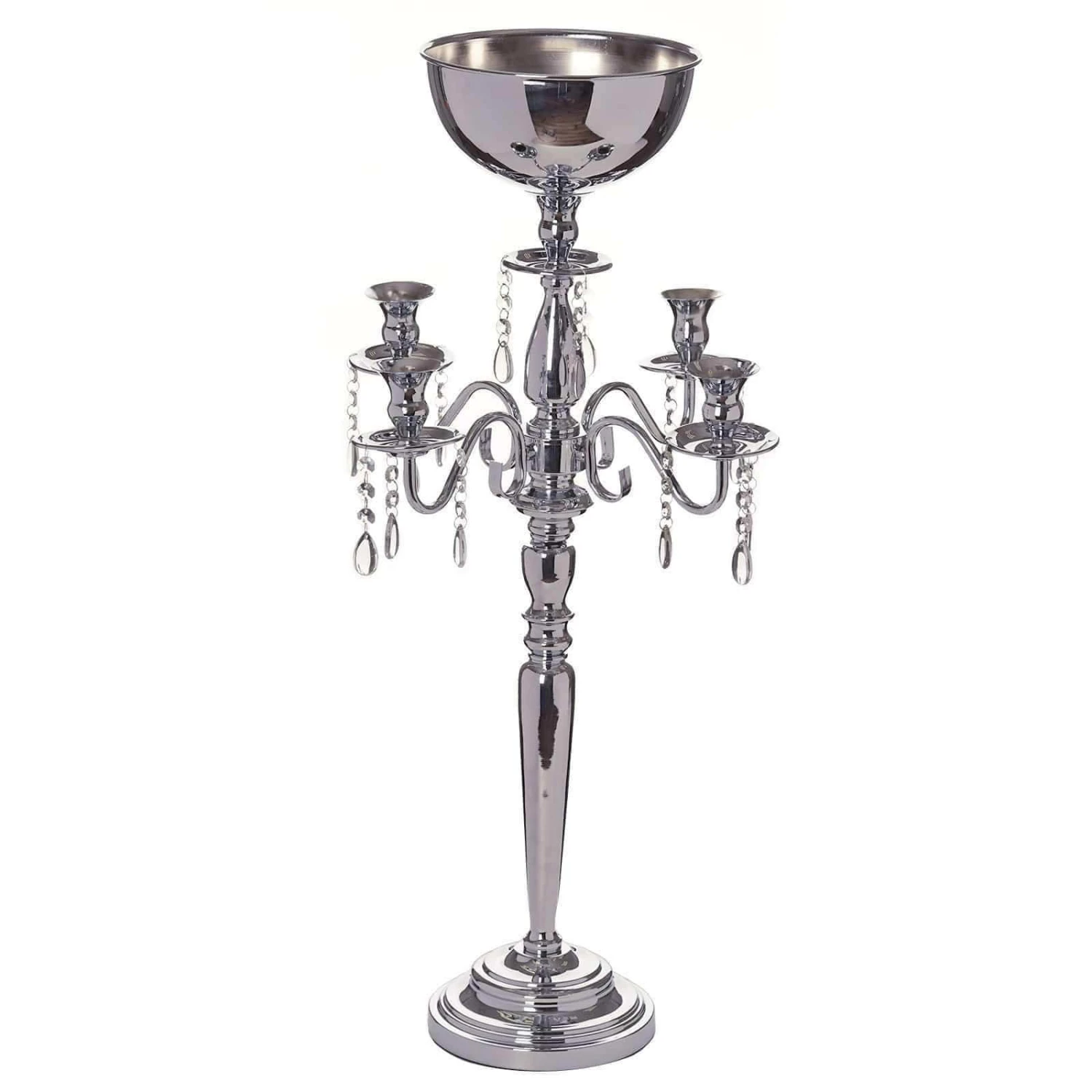33" Tall Metal Candelabra Candle Holder Centerpiece 3 33" Tall Metal Candelabra Candle Holder Centerpiece