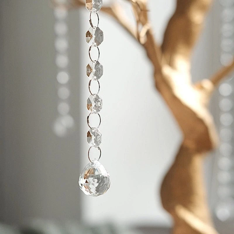 34 " Metallic Manzanita Tree With Acrylic Bead Chains Centerpieces 7 34 " Metallic Manzanita Tree With Acrylic Bead Chains Centerpieces - Image 5