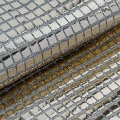 35" X 10 Yards Mirror Foil On Tulle Fabric Bolt