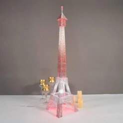 39" Tall LED Lights Eiffel Tower Wedding Party Decorations -Optimal Home Decoration 39 tall led lights eiffel tower wedding party decorations prop eif004 silv 14198097117247