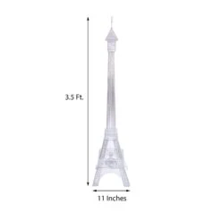 39" Tall LED Lights Eiffel Tower Wedding Party Decorations -Optimal Home Decoration 39 tall led lights eiffel tower wedding party decorations prop eif004 silv 28496453435455