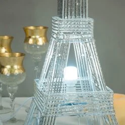39" Tall LED Lights Eiffel Tower Wedding Party Decorations -Optimal Home Decoration 39 tall led lights eiffel tower wedding party decorations prop eif004 silv 28496458383423