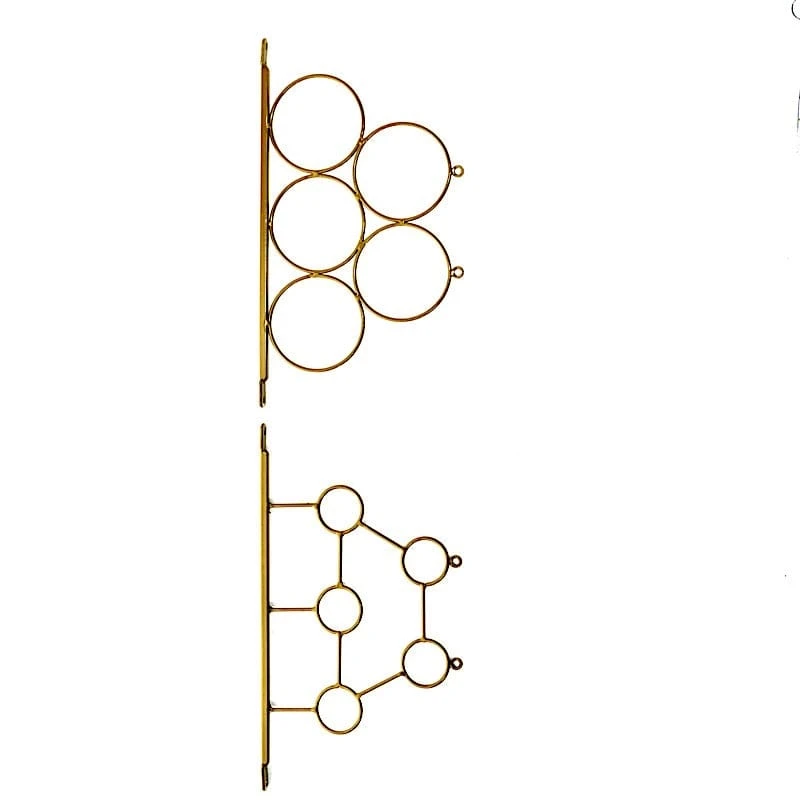 3 Feet Tall 2-Tier Rectangular Metal Bar Cart With Wooden Serving Trays - Gold 11 3 Feet Tall 2-Tier Rectangular Metal Bar Cart With Wooden Serving Trays - Gold - Image 9