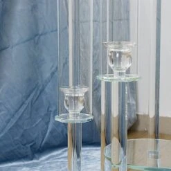 4 Ft Tall 9 Arm Crystal Glass Square Candelabra Taper Candle Holder - Clear 15 4 Ft Tall 9 Arm Crystal Glass Square Candelabra Taper Candle Holder - Clear -Optimal Home Decoration 4 ft tall 9 arm crystal glass square candelabra taper candle holder clear chdlr cand 030s 9 clr 30796900007999