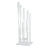 4 Ft Tall 9 Arm Crystal Glass Square Candelabra Taper Candle Holder - Clear 2 4 Ft Tall 9 Arm Crystal Glass Square Candelabra Taper Candle Holder - Clear -Optimal Home Decoration 4 ft tall 9 arm crystal glass square candelabra taper candle holder clear chdlr cand 030s 9 clr 30796900040767