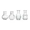 4 Glass Flower Vases Vintage Decorative Table Centerpieces - Clear 2 4 Glass Flower Vases Vintage Decorative Table Centerpieces - Clear -Optimal Home Decoration 4 glass antique vintage mini bud flower vases clear vase rnd 007 set clr 30802452938815