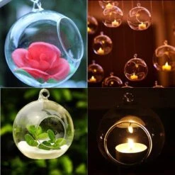 4 Glass Floating Terrariums Wedding Party Centerpieces - Globe 17 4 Glass Floating Terrariums Wedding Party Centerpieces - Globe -Optimal Home Decoration 4 glass floating terrariums wedding party centerpieces globe glas rnd04 clr 14212553900095