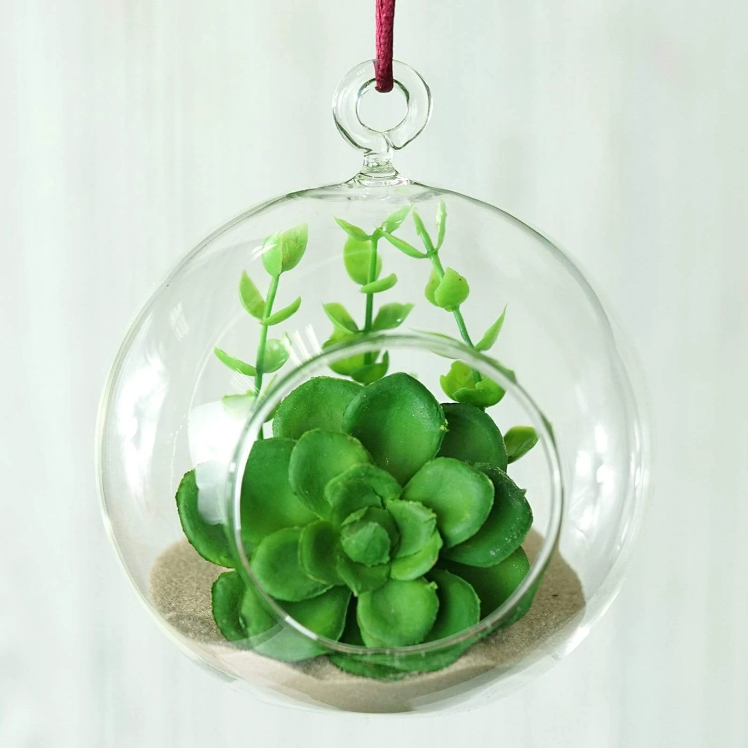 4 Glass Floating Terrariums Wedding Party Centerpieces - Globe 7 4 Glass Floating Terrariums Wedding Party Centerpieces - Globe - Image 5