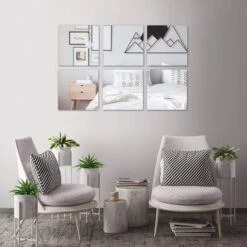 4 Pcs 12" Square Mirrors Centerpieces -Optimal Home Decoration 4 pcs 12 square mirrors centerpieces mirr 12 squ 27974190923839