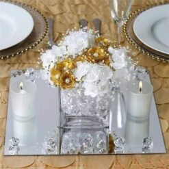4 Pcs 12" Square Mirrors Centerpieces -Optimal Home Decoration 4 pcs 12 square mirrors centerpieces mirr 12 squ 4749046448191