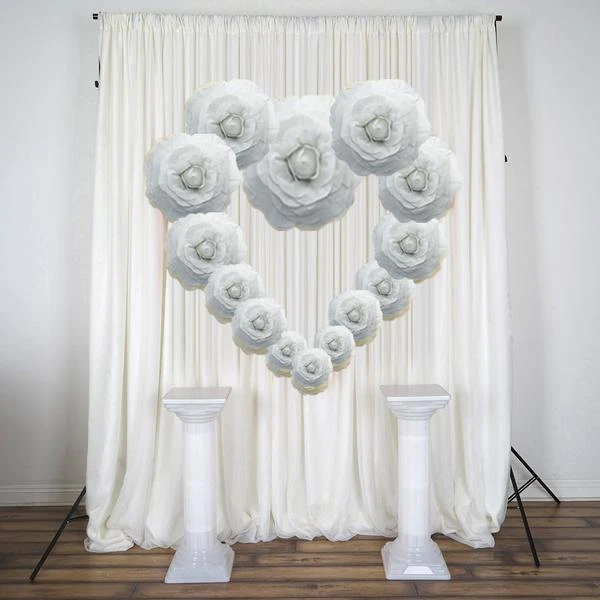 4 Pcs 12" Wide Artificial Large Roses Flowers For Wall Backdrop 22 4 Pcs 12" Wide Artificial Large Roses Flowers For Wall Backdrop - Image 20