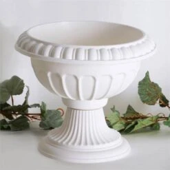 4 Pcs 12" Wide Decorative Roman Wedding Flower Pots - Off White 13 4 Pcs 12" Wide Decorative Roman Wedding Flower Pots - Off White -Optimal Home Decoration 4 pcs 12 wide decorative roman wedding flower pots off white prop roma 06 28525260832831