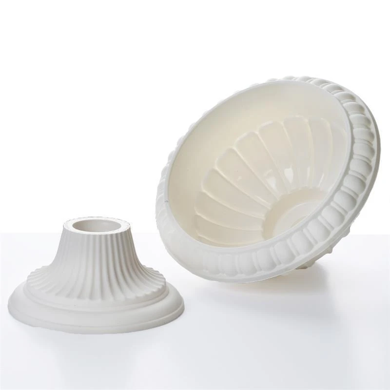 4 Pcs 12" Wide Decorative Roman Wedding Flower Pots - Off White 5 4 Pcs 12" Wide Decorative Roman Wedding Flower Pots - Off White - Image 3