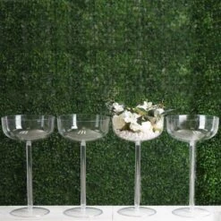 4 Pcs 18" Big Plastic Vases Cups Wedding Centerpieces - Clear
