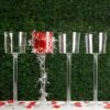 4 Pcs 18" Small Plastic Vases Cups Wedding Centerpieces - Clear -Optimal Home Decoration 4 pcs 18 small plastic vases cups wedding centerpieces clear prop cupk 004 4748105056319