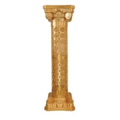 4 Pcs 40" Tall Adjustable Roman Decorative Columns Pedestal Stands - Gold