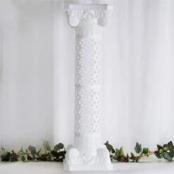 4 Pcs 42" Tall Adjustable Roman Decorative Columns Pedestal Stands - White 15 4 Pcs 42" Tall Adjustable Roman Decorative Columns Pedestal Stands - White -Optimal Home Decoration 4 pcs 42 tall adjustable roman decorative columns pedestal stands white prop roma 05 28328988704831