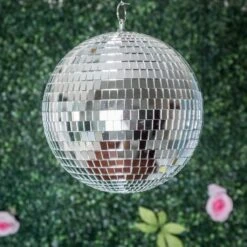 4 Pcs 6" Wide Glass Mirror Disco Balls Ornaments -Optimal Home Decoration 4 pcs 6 wide glass mirror disco balls ornaments 28996282318911