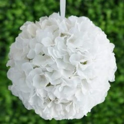 4 Pcs 7" Hydrangea Kissing Flower Balls -Optimal Home Decoration 4 pcs 7 hydrangea kissing flower balls 28957268377663