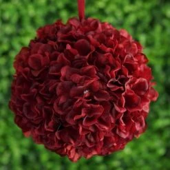 4 Pcs 7" Hydrangea Kissing Flower Balls -Optimal Home Decoration 4 pcs 7 hydrangea kissing flower balls 28957268705343