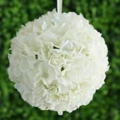 4 Pcs 7" Hydrangea Kissing Flower Balls -Optimal Home Decoration 4 pcs 7 hydrangea kissing flower balls 28957269033023