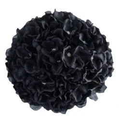 4 Pcs 7" Hydrangea Kissing Flower Balls -Optimal Home Decoration 4 pcs 7 hydrangea kissing flower balls arti 2818 blkx4 28957269065791