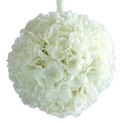 4 Pcs 7" Hydrangea Kissing Flower Balls -Optimal Home Decoration 4 pcs 7 hydrangea kissing flower balls arti 2818 crmx4 28957268901951