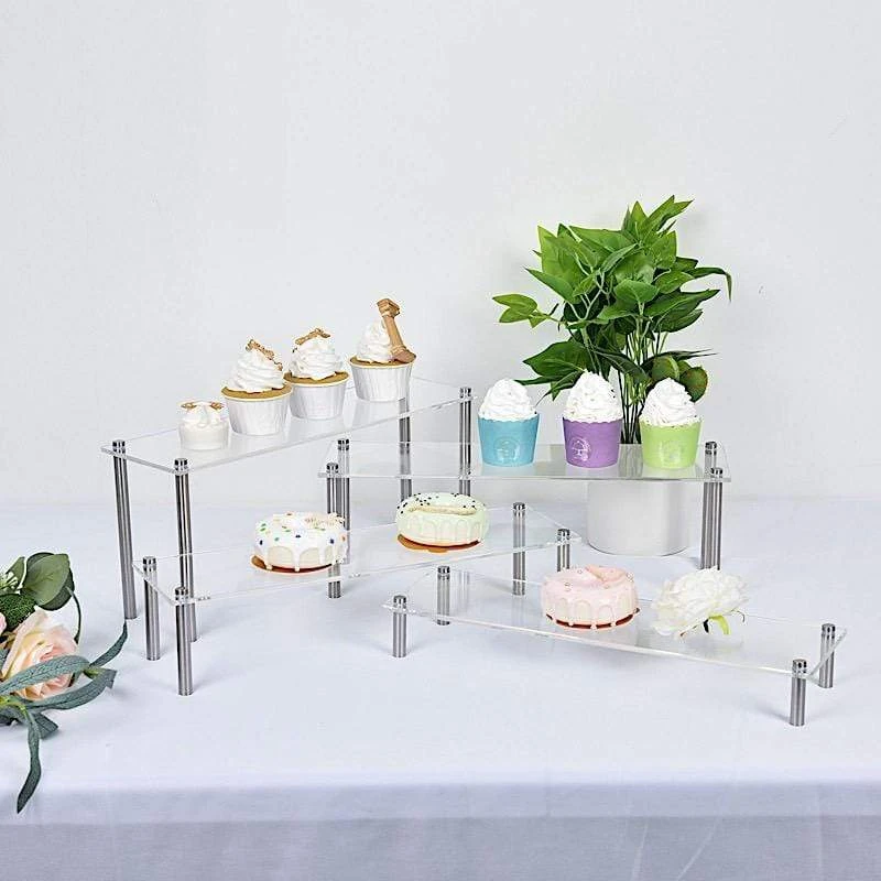 4 Pcs Acrylic Cupcake Holders Dessert Stands Organizer Racks 8 4 Pcs Acrylic Cupcake Holders Dessert Stands Organizer Racks - Image 6