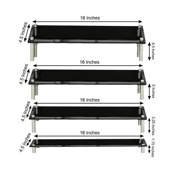 4 Pcs Acrylic Cupcake Holders Dessert Stands Organizer Racks 10 4 Pcs Acrylic Cupcake Holders Dessert Stands Organizer Racks - Image 8