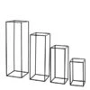 4 Pcs Geometric Metal Stands Wedding Flower Vase Holders - Matte Black -Optimal Home Decoration 4 pcs geometric metal stands wedding flower vase holders matte black iron stnd01 mblk set01 28512930037823