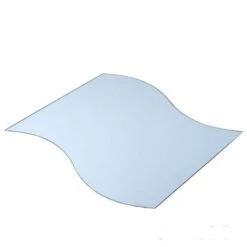 4 Pcs Wave Shaped Mirrors Centerpieces