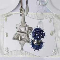 4 Pcs Wave Shaped Mirrors Centerpieces -Optimal Home Decoration 4 pcs wave shaped mirrors centerpieces mirr wave 4749559857215