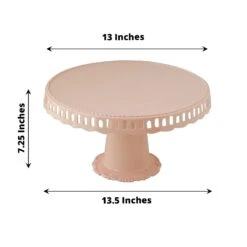 4 Plastic 13" Dessert Pedestals Round Cupcake Stands With Scalloped Edges 25 4 Plastic 13" Dessert Pedestals Round Cupcake Stands With Scalloped Edges -Optimal Home Decoration 4 plastic 13 dessert pedestals round cupcake stands with scalloped edges 30484278902847