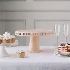 4 Plastic 13" Dessert Pedestals Round Cupcake Stands With Scalloped Edges 27 4 Plastic 13" Dessert Pedestals Round Cupcake Stands With Scalloped Edges -Optimal Home Decoration 4 plastic 13 dessert pedestals round cupcake stands with scalloped edges 30484279492671
