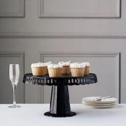 4 Plastic 13" Dessert Pedestals Round Cupcake Stands With Scalloped Edges 33 4 Plastic 13" Dessert Pedestals Round Cupcake Stands With Scalloped Edges -Optimal Home Decoration 4 plastic 13 dessert pedestals round cupcake stands with scalloped edges 30484279525439