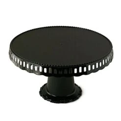 4 Plastic 13" Dessert Pedestals Round Cupcake Stands With Scalloped Edges 34 4 Plastic 13" Dessert Pedestals Round Cupcake Stands With Scalloped Edges -Optimal Home Decoration 4 plastic 13 dessert pedestals round cupcake stands with scalloped edges cake plst r007 blk 30484279033919