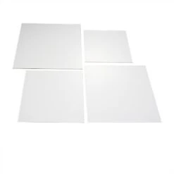 4 Plexiglass Sheets Square Acrylic Sign Boards Set